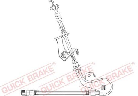 Гальмівний шланг OJD (QUICK BRAKE) 58.887X