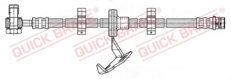 Гальмівний шланг OJD (QUICK BRAKE) 59.987X