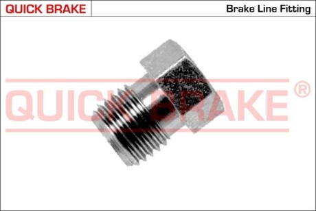 З'єднувач трубки гальмівний (3/8'x24/10x14.4/d=5.0) OJD (QUICK BRAKE) J (фото 1)