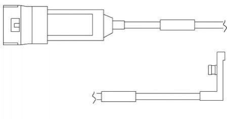 Сигнализатор, износ тормозных колодок OJD (QUICK BRAKE) WS 0119 A (фото 1)