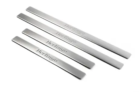 Накладки на пороги OmsaLine (нерж) Только передняя дверь Citroen Berlingo 2008-2018 гг. Omsa Line 1524091