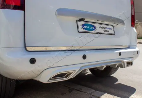 Нижняя кромка крышки багажника OmsaLine (нерж.) Citroen Berlingo/Multispace 2019- гг. Omsa Line 1529052