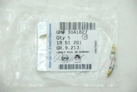 Клапан заправки кондиціонера gm Opel 1851201