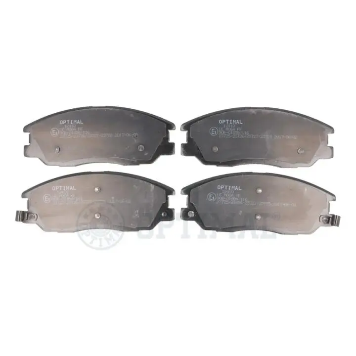 Колодки гальмівні дискові OPTIMAL BP-12410 (фото 1)