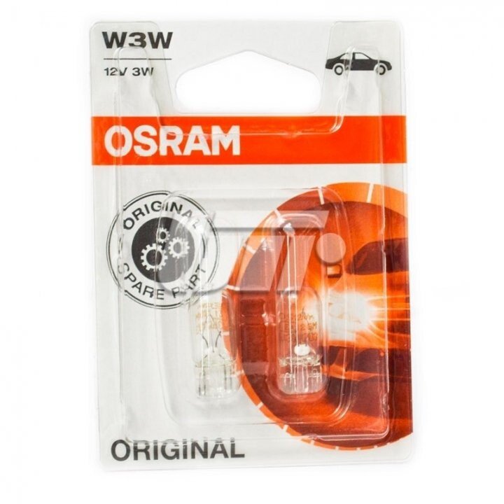 Автолампа original w3w w2,1x9,5d 3 w прозрачная Osram 282102B (фото 1)