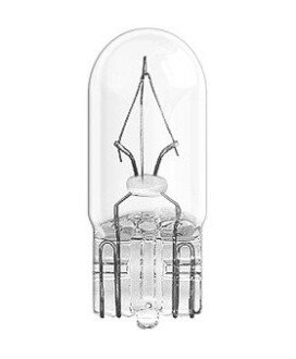 Автолампа 3W 12V W2, 1X9, 5D (к/т 2 шт) Osram 2821-2BL