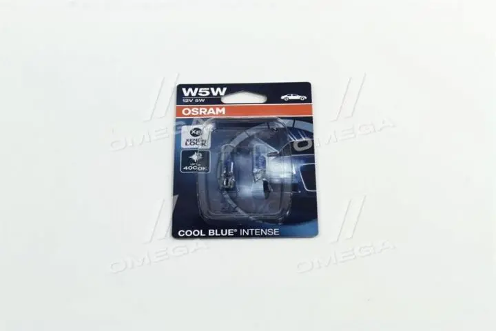 Автолампа cool blue intense w5w w2,1x9,5d 5 w синяя Osram 2825HCBI02B (фото 1)