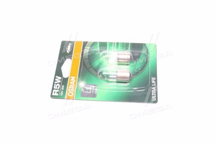 Автолампа ultra life r5w ba15s 5 w прозора Osram 5007ULT02B (фото 1)