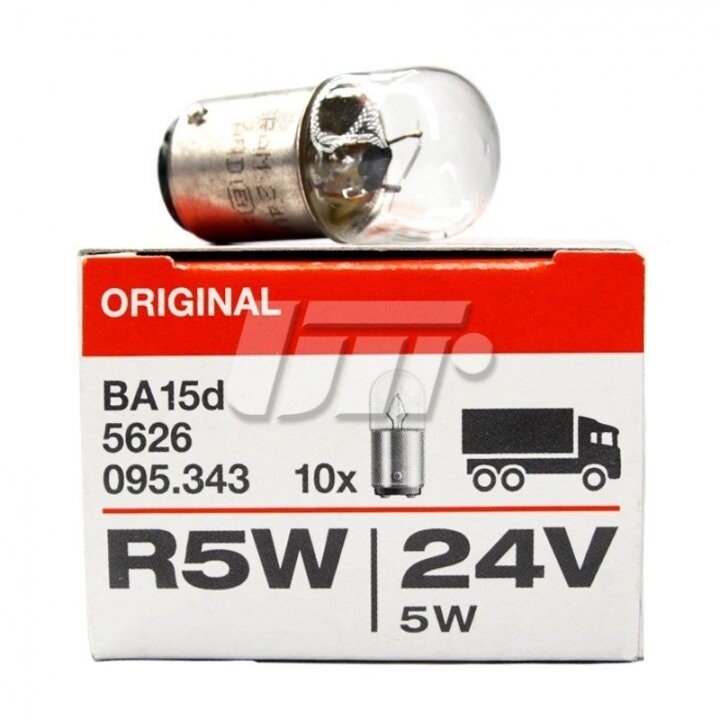 Автолампа original r5w ba15d прозрачная Osram 5626 (фото 1)