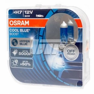 Автолампа cool blue boost h7 px26d 80 w светло-голубая Osram 62210CBBHCB