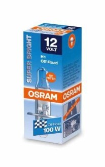 Автолампа super bright h1 px14, 5s 100 w прозора Osram 64152SB