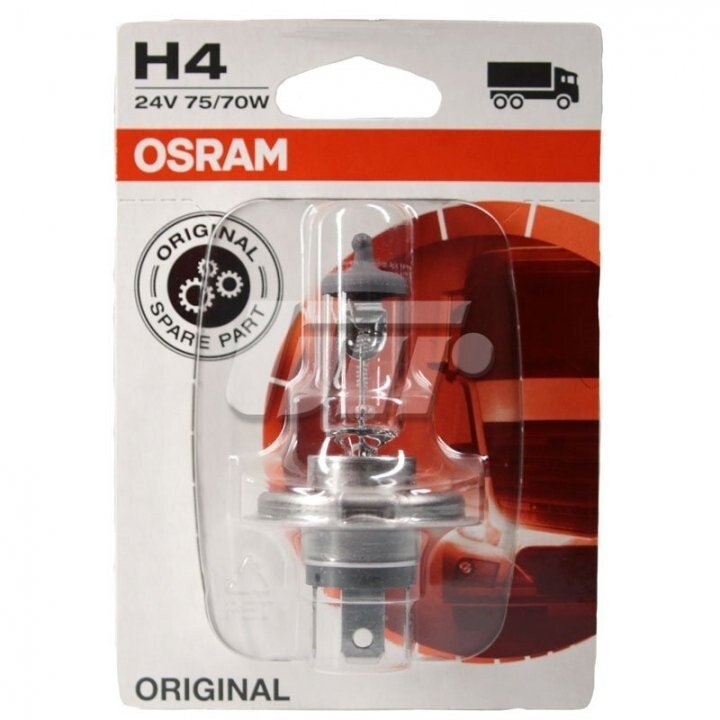 Автолампа original line h4 p43t 70 w 75 w прозрачная Osram 6419601B (фото 1)