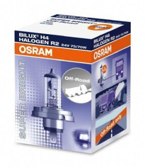 Автолампа original r2 p45t-41 40 w 45 w прозора Osram 64199