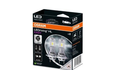 Комплект автоламп LEDriving H7/H18 16.2W 12V PX26D 2шт Osram 64210DWESY-2HB