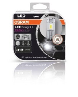 Комплект ламп led h7/h18 12v 21w ledriving hl easy 6500k/1400lm Osram 64210DWESY-HCB