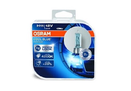 Автолампа cool blue intense h11 pgj19-2 55 w світло-блакитна Osram 64211CBIHCB (фото 1)