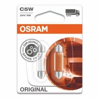 Автолампа c5w sv8,5-8 5 w прозрачна Osram 642302B