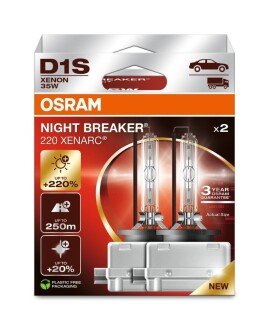 Автолампа ксеноновая 35W D1S 4350K (к/т 2 шт) Osram 66140XN2-2HB