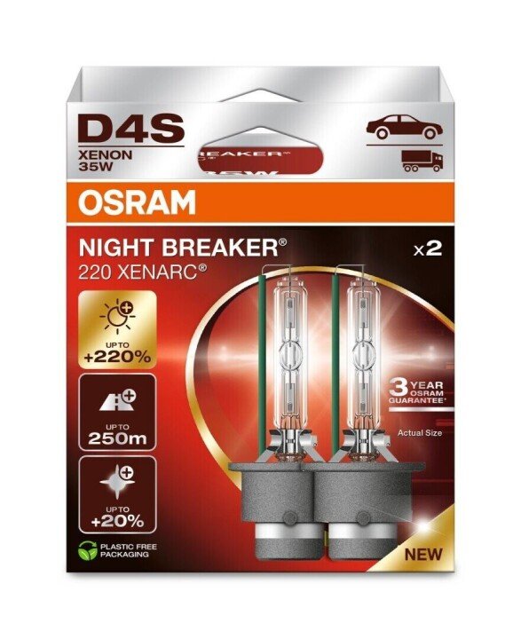 Автолампа ксеноновая 35W D4S 5000K (к/т 2 шт) Osram 66440XN2-2HB (фото 1)