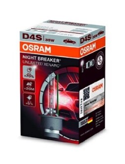 Автолампа night breaker unlimited d4s p32d-5 35 w прозора Osram 66440XNB (фото 1)