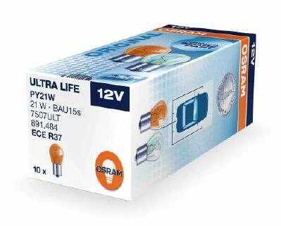 Автолампа py21w bau15s 21 w прозрачная Osram 7507ULT