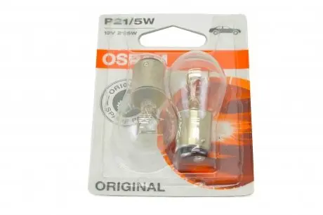 Автолампа original p21/5w bay15d 5 w 21 w прозора Osram 752802B