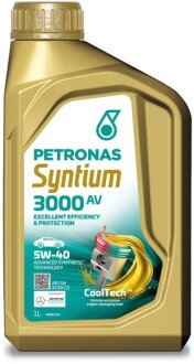 Масло 5W40 SYNTIUM 3000 AV (1L) (VW 505.00/505.01/MB 229.51/RN0700/RN0710)(API SN) (ACEA C3) Petronas 70179E18EU