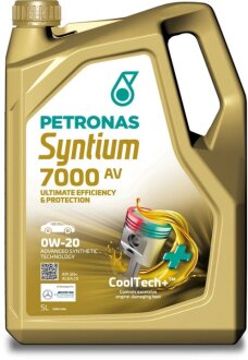 Масло 0W20 SYNTIUM 7000 AV (5L) (Porsche C20/VW 508 00/509 00) (ACEA C5) Petronas 70410M12EU