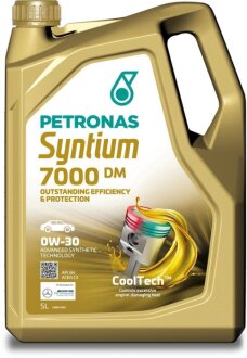 Масло 0W30 SYNTIUM 7000 DM (5L) (RN0700/MB 229.51/MB 229.52) (ACEA C3) (API SN) Petronas 70662M12EU