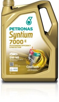 Масло 0W40 SYNTIUM 7000 E (5L) (MB 229.5/MB 229.3/VW 502.00/505.00/LL-01/RN0710/Ford WSS-M2C937-A) Petronas 70722M12EU