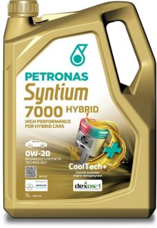 Масло 0W20 SYNTIUM 7000 HYBRID (5L) (API SP/ILSAC GF-6A) (GM dexos1 Gen 3/Ford WSS-M2C962-A1) Petronas 70803M12EU