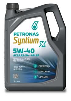 Масло 5W40 SYNTIUM X (5L) (VW502 00/505 00/RN0700/0710/PSA 2296) Petronas 70983M12EU