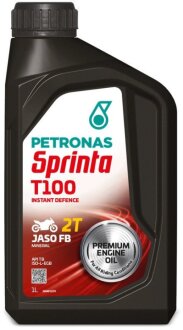 Масло SPRINTA T100 (1L) (ISO-L-EGB/JASO FB) (API TB) Petronas 73122E15EU