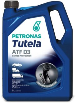 Масло TUTELA ATF D3 (5L) (GM Dextron III-H/Dextron III-G/Allison C4/Ford Mercon) Petronas 76127M12EU