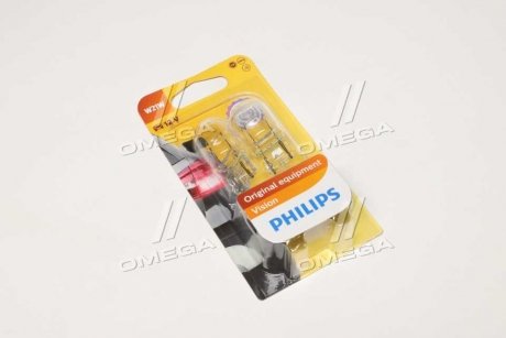 Автолампа vision w21w w3x16d 21 w прозора PHILIPS 12065B2