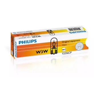 Автолампа vision w3w w2,1x9,5d 3 w прозрачная PHILIPS 12256CP