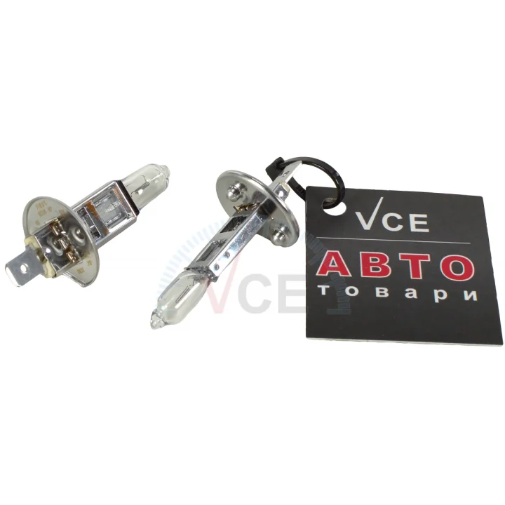 Автолампа visionplus h1 p14,5s 55 w прозрачно-голубая PHILIPS 12258VPS2 (фото 1)