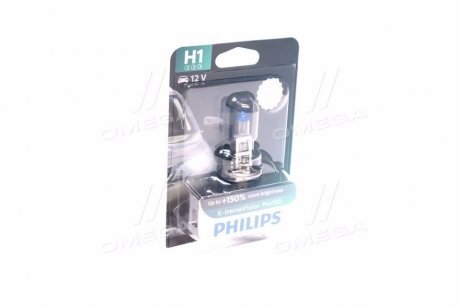 Автолампа x-tremevision pro150 h1 p14,5s 55 w прозоро-блакитна PHILIPS 12258XVPB1