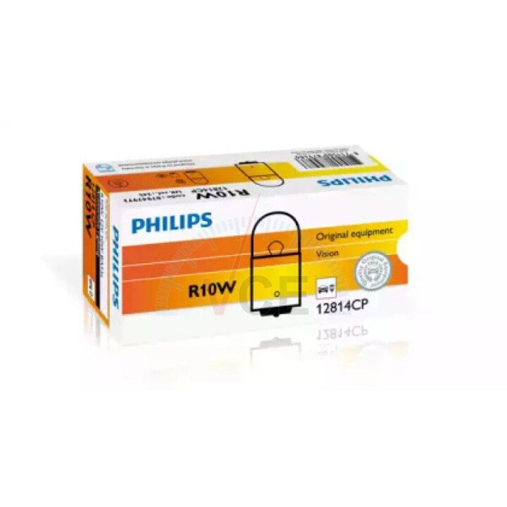 Автолампа vision r10w ba15s 10 w прозора PHILIPS 12814CP (фото 1)