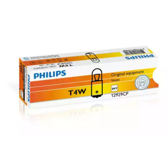 Автолампа vision t4w ba9s 4 w прозора PHILIPS 12929CP