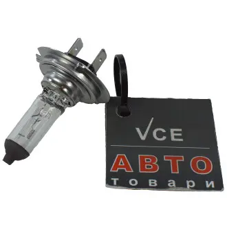 Автолампа vision h7 px26d 55 w прозора PHILIPS 12972PRC1