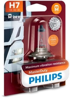 Автолампа masterduty h7 px26d 70 w прозора PHILIPS 13972MDB1