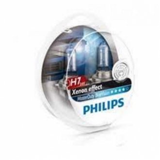 Автолампа masterduty bluevision h7 px26d 70 w світло-блакитна PHILIPS 13972MDBVS2