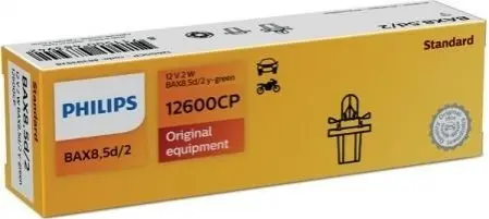 Автомобільна лампа: 12 [в] bax vision 2w цоколь bax8,5d/2 зелений PHILIPS 48393528