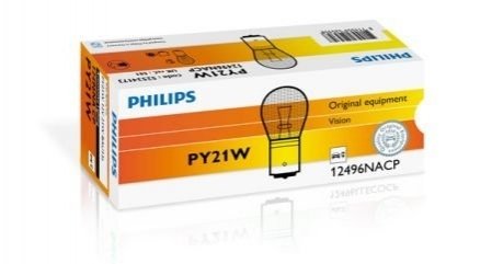 Автомобільна лампа: 12 [в] py21w standard 21w цоколь bau15s PHILIPS 52534173 (фото 1)