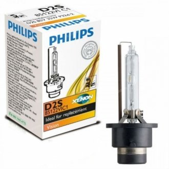 Автолампа vision d2s p32d-2 35 w прозора PHILIPS 85122VIC1