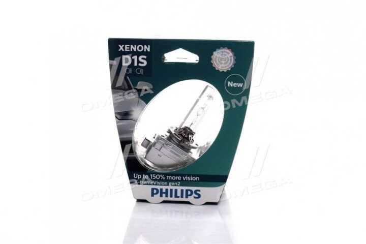 Автолампа xenon x-tremevision gen2 d1s pk32d-2 35 w прозора PHILIPS 85415XV2S1 (фото 1)