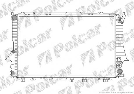 Радиатор охлаждения POLCAR 131608A8