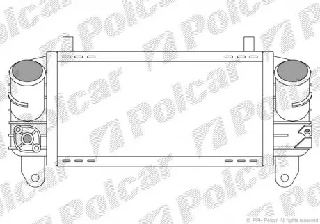 Радіатор повітря (інтеркулер) POLCAR 1322J8-1