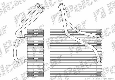 Испаритель кондиционера POLCAR 1323P8-1